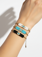 Color Code – Ατσάλινο Βραχιόλι Miyuki με Μάτι - So Cute by Dimi