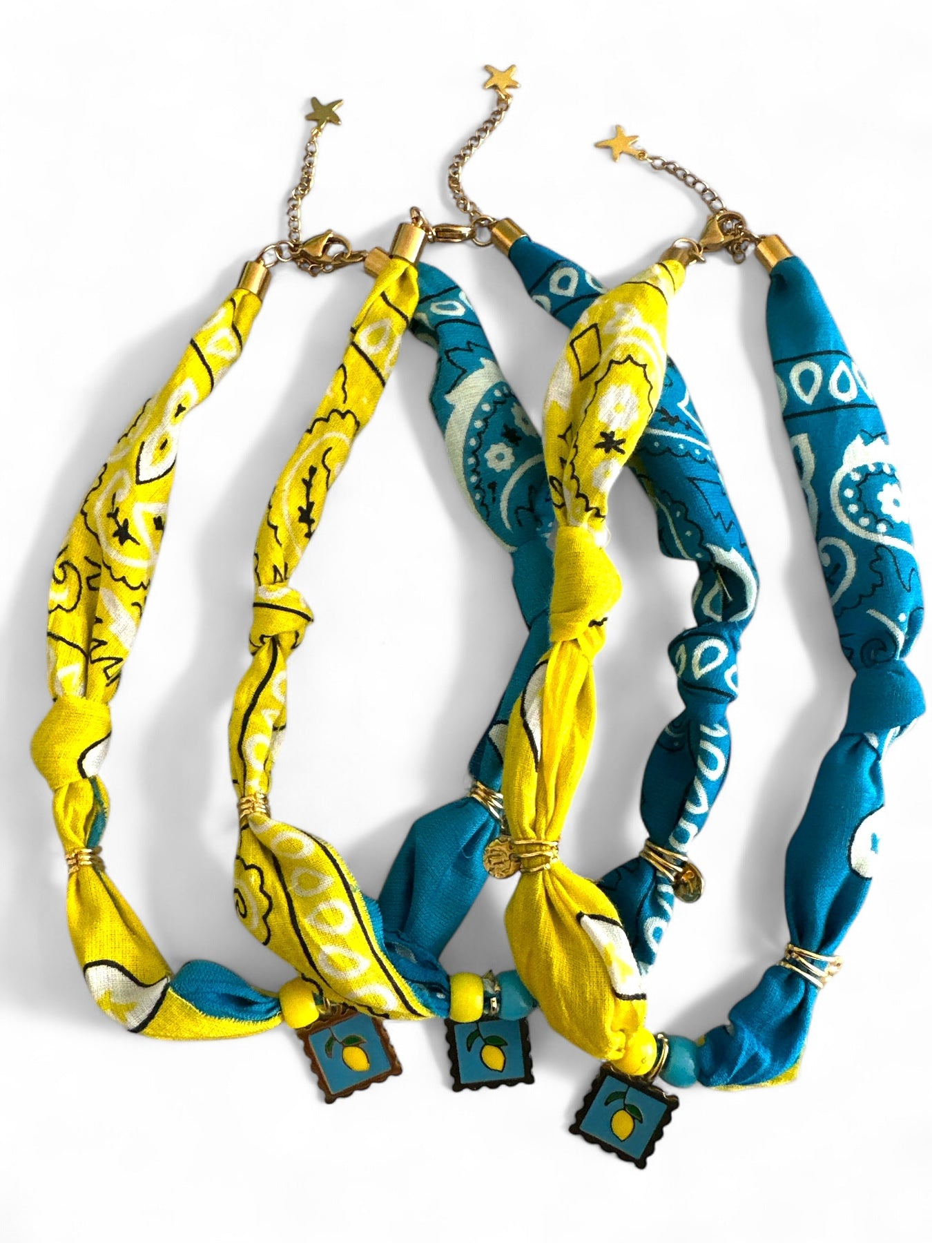 Dolce Vita Fruit Charms – Κολιέ με bandana  & φρουτένιο charm - So Cute by Dimi