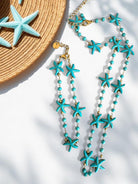 Starfish Parade – Βραχιόλι με Αστερίες από Χαολίτη & Ατσάλινη Αλυσίδα - So Cute by Dimi