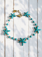 Starfish Parade – Βραχιόλι με Αστερίες από Χαολίτη & Ατσάλινη Αλυσίδα - So Cute by Dimi