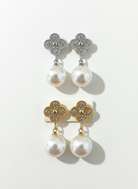 Ατσάλινα Σκουλαρίκια με Πέρλα και Ζιργκόν | So Cute By Dimi