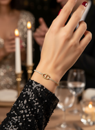 Stellar Shine – Ατσάλινο Βραχιόλι με Στρας & Μοτίφ - So Cute by Dimi