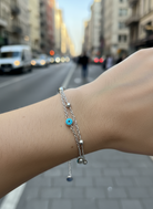 Ατσάλινο Διπλό Βραχιόλι με Ματάκια - So Cute by Dimi