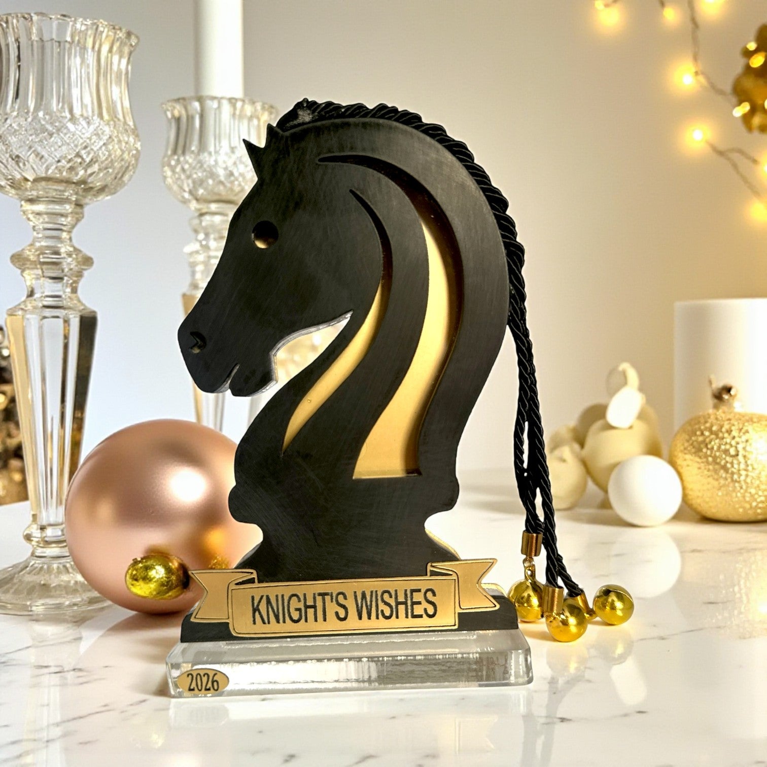 Γούρι 2026 Άλογο – Knight’s Wishes | Συλλογή CHESS BOLD - So Cute by Dimi
