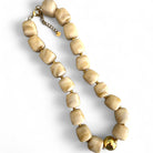 Square Beads Necklace – Κολιέ με Τετραγωνισμένες Χάντρες & Χρυσή Λεπτομέρεια - So Cute by Dimi