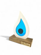 Γούρι Μάτι Plexiglass Σταγόνα με Τυρκουάζ Mirror | Επιτραπέζιο Διακοσμητικό - So Cute by Dimi