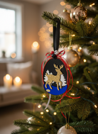 Γούρι 2026 plexiglass με ελαφάκι και δέντρα – Christmas Fairytale So Cute by Dimi