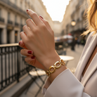 Statement βραχιόλι Bold Links με κρίκους σε χρυσό και ασημί