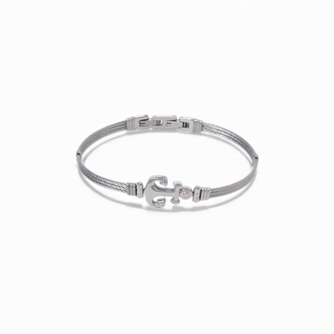 Ανδρικό βραχιόλι άγκυρα από ανοξείδωτο ατσάλι σε τέσσερα χρώματα – So Cute by Dimi