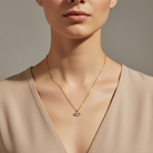 Κολιέ από ατσάλι με μάτι και λευκά ζιργκόν σε χρυσό – So Cute by Dimi