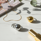 Ball Ring Mini 15mm – Ατσάλινο ρυθμιζόμενο δαχτυλίδι με μικρή μπίλια