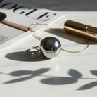 Ball Ring Max 25mm – Ατσάλινο ρυθμιζόμενο δαχτυλίδι με μεγάλη μπίλια