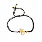 Βραχιόλι γούρι 2026 με ματάκι και χρωματιστό κορδόνι – So Cute by Dimi