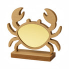 Επιτραπέζιο διακοσμητικό καβούρι από ξύλο με καθρέφτη σε χρυσό  χρώμα από το brand So Cute by Dimi