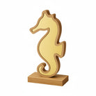 Επιτραπέζιος ιππόκαμπος με ξύλινο περίγραμμα και καθρέφτη gold mirror – So Cute by Dimi