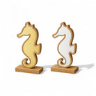 Επιτραπέζιος ιππόκαμπος με ξύλινο περίγραμμα και καθρέφτη gold ή silver mirror – So Cute by Dimi