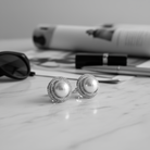 Σκουλαρίκια με πέρλα και στρας σε ασημί φινίρισμα – Halo Glow Earrings So Cute by Dimi.