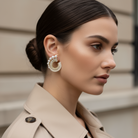 Statement σκουλαρίκια με πέρλες και στρας σε χρυσό και ασημί, So Cute by Dimi.