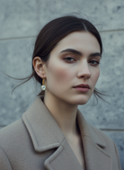 Crystal Dot Earrings – επίχρυσα σκουλαρίκια με κρύσταλλο 3 εκ. – So Cute by Dimi