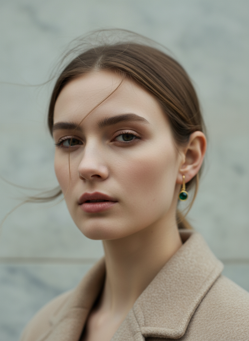 Crystal Dot Earrings – επίχρυσα σκουλαρίκια με κρύσταλλο 3 εκ. – So Cute by Dimi