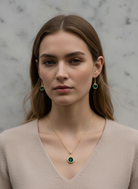 Crystal Dot Earrings – επίχρυσα σκουλαρίκια με κρύσταλλο 3 εκ. – So Cute by Dimi