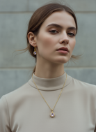 Crystal Dot Earrings – επίχρυσα σκουλαρίκια με κρύσταλλο 3 εκ. – So Cute by Dimi