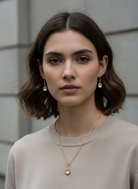 Crystal Dot Earrings – επίχρυσα σκουλαρίκια με κρύσταλλο 3 εκ. – So Cute by Dimi