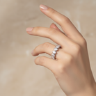 Ατσάλινο δαχτυλίδι Luna Glow με ζιργκόν σε χρυσό και ασημί – So Cute by Dimi