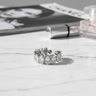 Ατσάλινο δαχτυλίδι Luna Glow με ζιργκόν σε χρυσό και ασημί – So Cute by Dimi