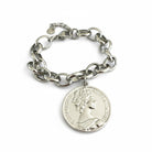 Βραχιόλι “Royal Medallion” – Ατσάλινο με μεγάλο νόμισμα  | So Cute by Dimi