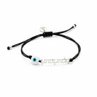 Ανδρικό χειροποίητο βραχιόλι “μπαμπάς” με διπλό κορδόνι και ματάκι – So Cute by Dimi