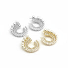 Statement σκουλαρίκια με πέρλες και στρας σε χρυσό και ασημί, So Cute by Dimi.