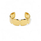 Ατσάλινο cuff βραχιόλι με γεωμετρικές πλάκες – Bold Mosaic Cuff