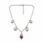 Κολιέ “Sacred Love” με Κρεμαστά Μοτίφ Καρδιάς - So Cute by Dimi