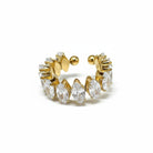 Ατσάλινο δαχτυλίδι Luna Glow με ζιργκόν σε χρυσό και ασημί – So Cute by Dimi