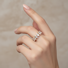 Ατσάλινο δαχτυλίδι Luna Glow με ζιργκόν σε χρυσό και ασημί – So Cute by Dimi