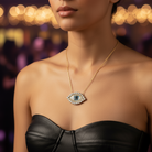 Κολιέ Shiny Eye με στρας & χάντρες – So Cute by Dimi