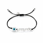 Ανδρικό χειροποίητο βραχιόλι “μπαμπάς” με διπλό κορδόνι και ματάκι – So Cute by Dimi