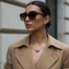 Wild Heart – Ατσάλινο κολιέ με καρδιά Miyuki σε animal print  So Cute by Dimi.