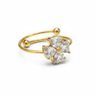 Ατσάλινο δαχτυλίδι Flora Glow με ζιργκόν λουλούδι – So Cute by Dimi