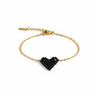 Mini Heart Glow Bracelet – Βραχιόλι με Καρδιά από Χάντρες Miyuki | So Cute by Dimi