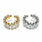 Ατσάλινο δαχτυλίδι Luna Glow με ζιργκόν σε χρυσό και ασημί – So Cute by Dimi