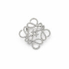 Metal filigree brooch with rhinestones in silver and gold – So Cute by Dimi.