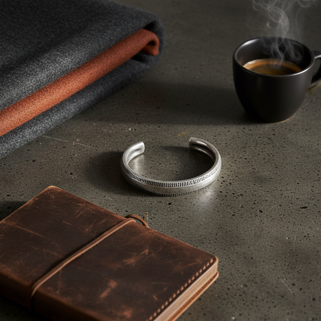 Ανδρικό βραχιόλι από κασσίτερο με αντικέ φινίρισμα – So Cute by Dimi