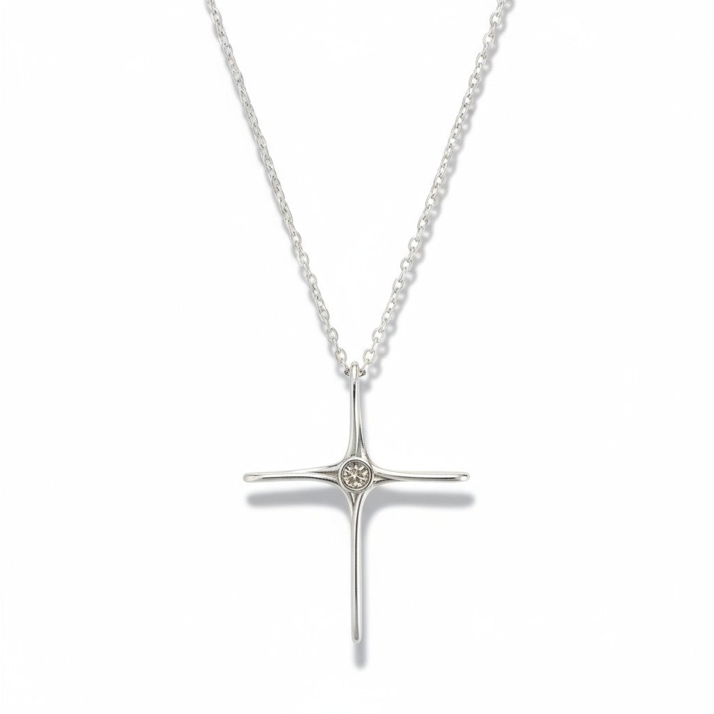 Starlume Necklace – Κολιέ Αστέρι με Ζιργκόν σε Χρυσό & Ασημί | So Cute by Dimi