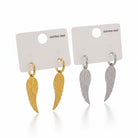 Angel Wing Earrings – Ατσάλινα Σκουλαρίκια με Φτερό Αγγέλου | So Cute by Dimi