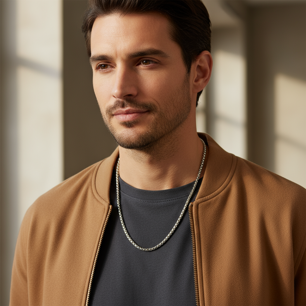 Ανδρική ατσάλινη αλυσίδα 60cm – So Cute by Dimi