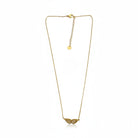 Delicate stainless steel necklace with small angel wing pendant in gold and silver – So Cute by Dimi.
