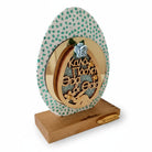 Χειροποίητο Πασχαλινό Γούρι Αυγό με Υφασμάτινη Επένδυση – Προσωποποιημένο | So Cute by Dimi