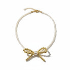 Χειροποίητο choker κολιέ με πέρλες και φιογκάκι αιματίτη – Irene Choker Necklace – So Cute by Dimi